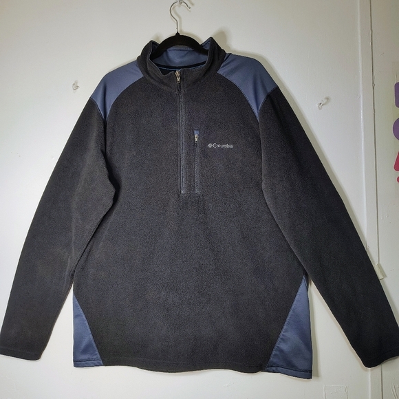 Columbia Men's Fleece ½ Zip Pocket Winter Sweater, XL, grey. - Picture 16 of 16